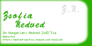 zsofia medved business card